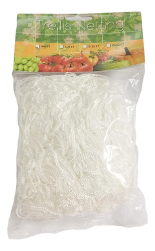Rede De Suporte Para Plantas De Jardim Branco 1,67 X 10m