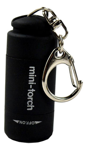 Pequeña Luz Led Usb Recargable Linterna Lámpara Negro