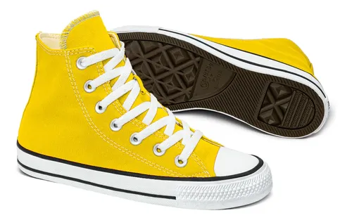 Tênis Converse Chuck Taylor All Star Cano Alto Lona| Amarelo