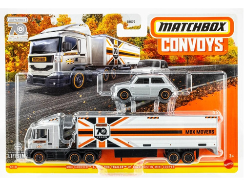 Matchbox Convoys Caminhao Cabover + Mini Cooper Mattel