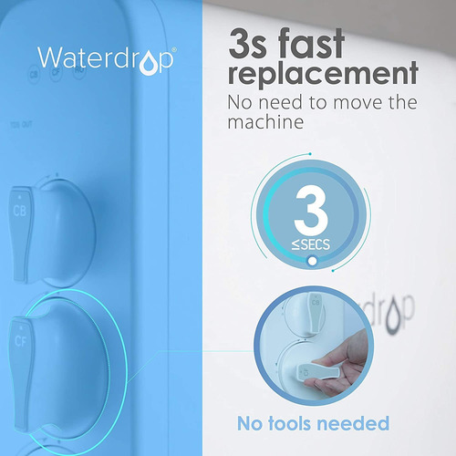 Waterdrop Filtro Wd-g3-n1cf, 6 Meses Por Vida, Reemplazo Par