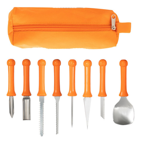 Kit De Tallado De Calabaza De 8 Uds., Juego De Tallador