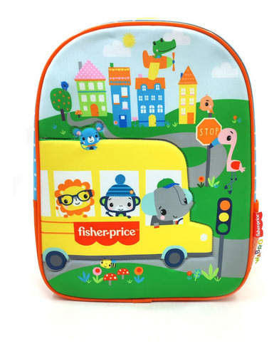 Mochila Escolar Espalda 12  Fisher Price