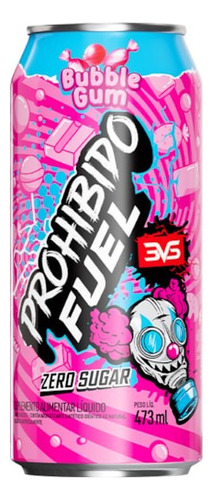 Prohibido Fuel - Pré Treino Líquido 473 Ml - 3vs Bubblegum