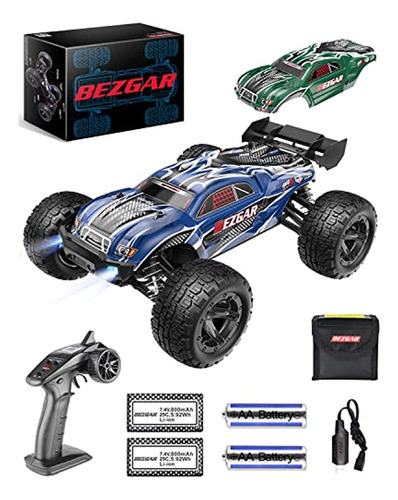 Bezgar Hm162 Hobby Grade 1:16 Scale Remote Control Truck, 4w