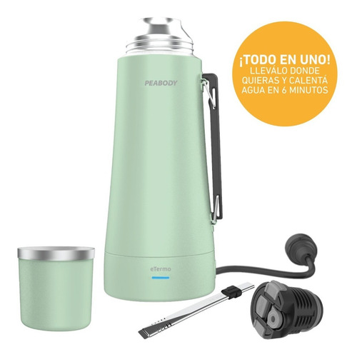 Imagen 4 de 10 de Termo Peabody E-termo 700w 1 Lts Con Pico Cebador Y Bombilla