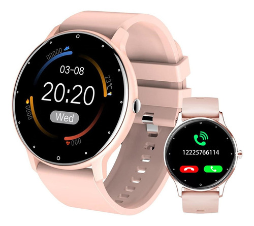 Reloj Inteligente Smartwatch Deportivo Llamadas Bt Linkon Color De La Caja Rosa Color Del Bisel Rosa