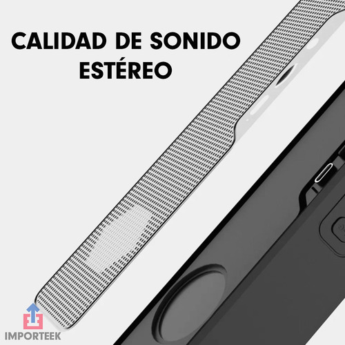 Z Barra Bocina Bluetooth Radio Recargable Portatil Luces Led