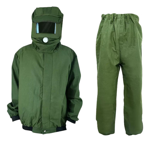 Sand Blasting Suit Work Protection Sandblasting For Green