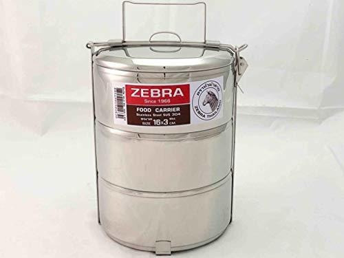 Porta Alimentos Zebra Inox (sus304) 3x16cm. Hecho En Tailand