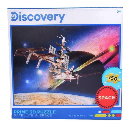 Puzzle Rompecabezas 3d 150 Pzs Satelite En Espacio Jeg 10825