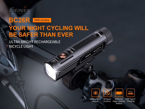 Linterna Fenix Bc26r 1600 Lm 169 Mts Torch Chile