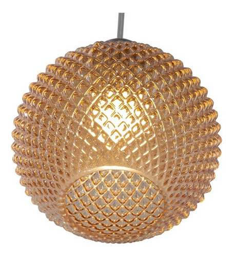 Lámpara Colgante Níquel Satinado E27 40w 1 Luz