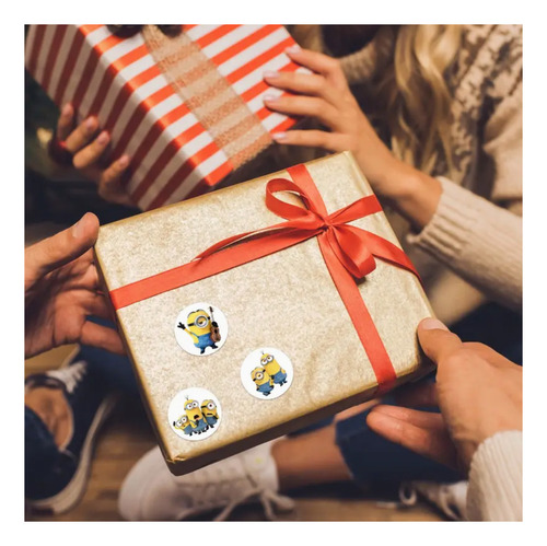 Pegatinas De Minions Stickers 8 Diseños Calcomanías 500pzas