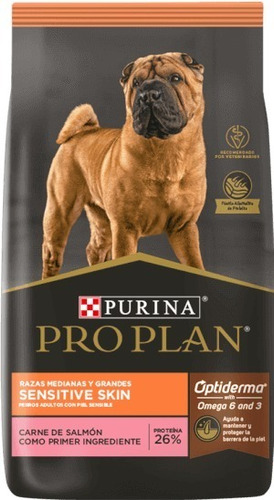 Pro Plan Sensitive Skin Perro Razas Medianas Y Grandes 15 Kg