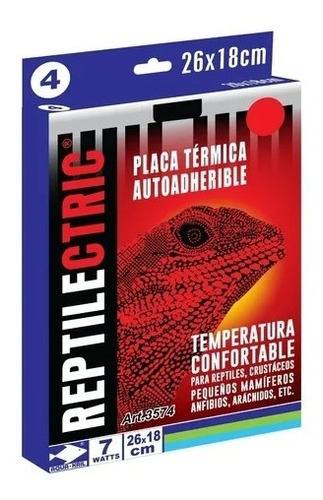 Placa Térmica Para Terrario Reptiles 26x18cm 7w 3574