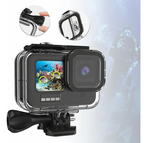 Housse Étanche OKFUN Pour GoPro Hero 9-13 - 60m De Profondeur - Verre Trempé - Anti-Buée - Pour Plongée, Surf