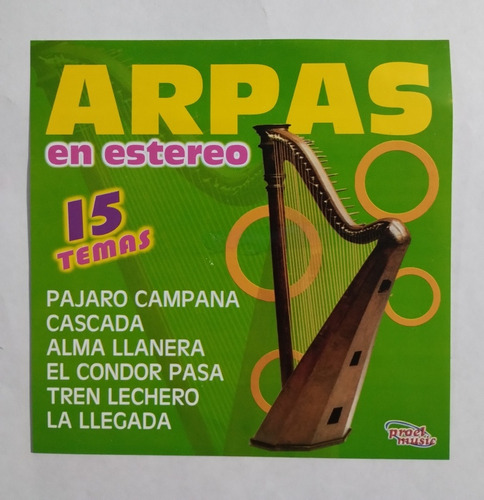 Música De Arpas Cd Nuevo En Estereo 15 Grandísimos Éxitos 