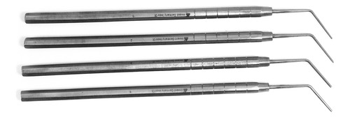 Atacador Endodoncia Dental Buchanan Lucks 4pzs 6b Aleman Pro Plateado