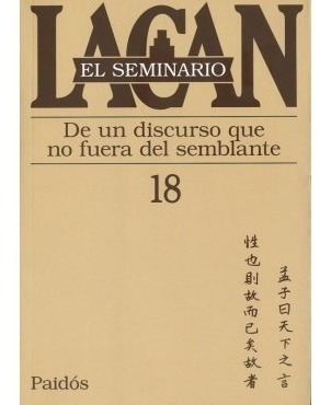 Seminario 18 De Un Discurso - Jacques Lacan