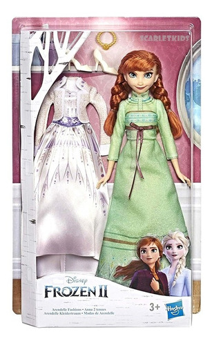 Frozen 2 Anna Muñeca 28 Cm Original Hasbro Disney + Vestido