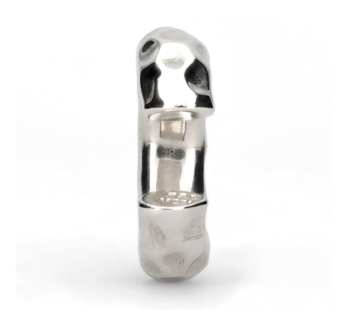 Grapa Para Oreja Luz Martillada De Plata 925 Pr_ar_003
