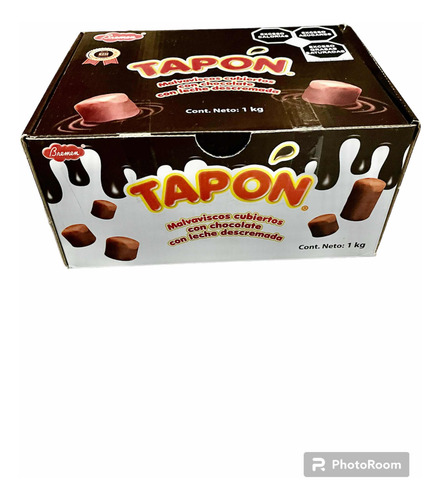 Chocolate Tapon Malvavisco Cubierto Con Chocolate 1kg