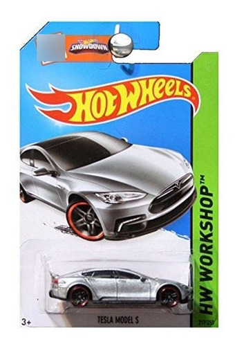 Hot Wheels 2015 Hw Workshop Tesla Model S 217250 Silver