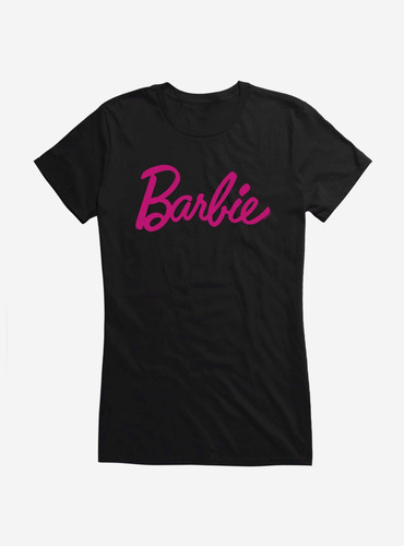 Polera Algodon Barbie Dama Regalo Blanco O Negro