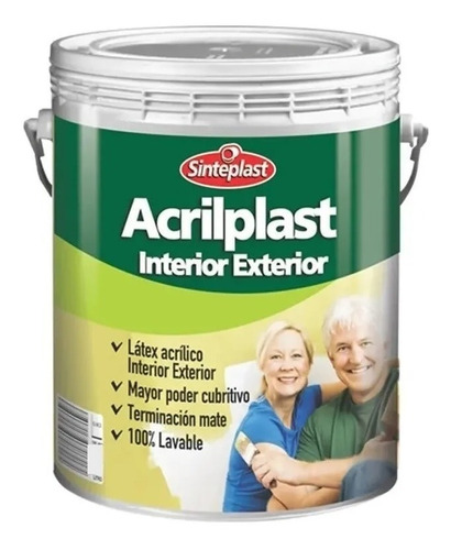 Latex Interior Exterior Acrilplast Blanco X 20 Lts