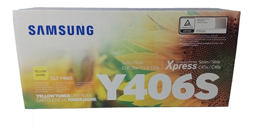 Toner Samsung Y406 Amarillo Original Clt Y406s/xap Verificab