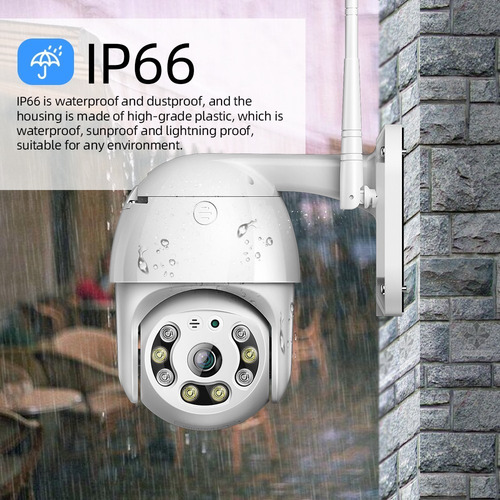 Imagen 10 de 10 de Cámara De Seguridad Inalámbrica 1080p Hd Wifi Al Aire Libre
