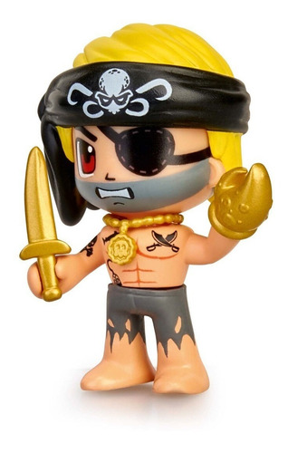 Pinypon Action Figura Pirata Cabello Rubio + 3 Accesorios