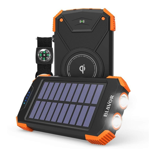 Cargador Solar Portatil Con Bateria De 10000mah Blavor