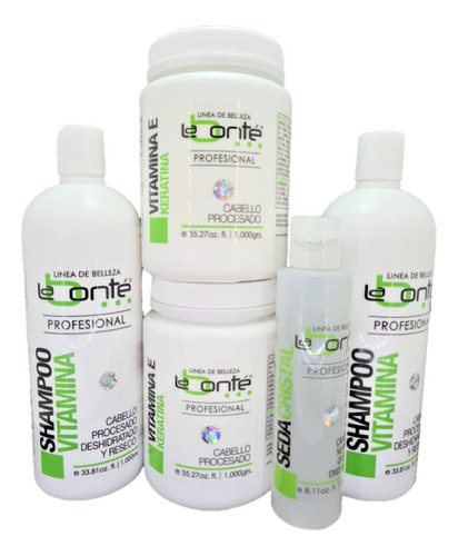 Kit Labonte Vitamina E 1 + Shampoo 1l + Seda Cristal 240m