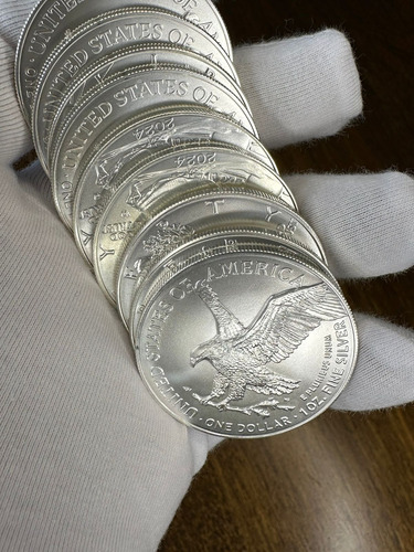 Monedas American Eagle 2024 - Tubo 20 X 1 Dólar Plata 31.10g
