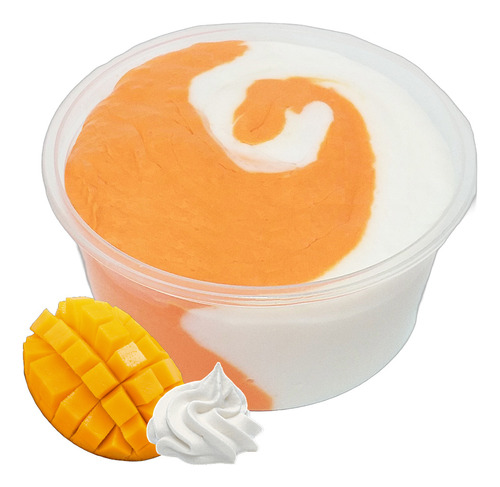 Slime Con Arcilla Slay Mango Crema 8 Oz + Activador