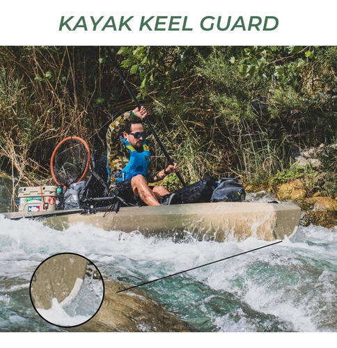 Gator Patch - Protector De Quilla Para Kayak, Forma De Tira