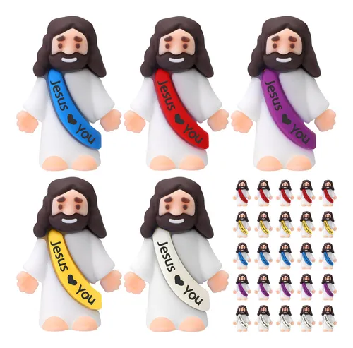 25 Peças Figuras Do Pequeno Jesus Design Original Jesus Te