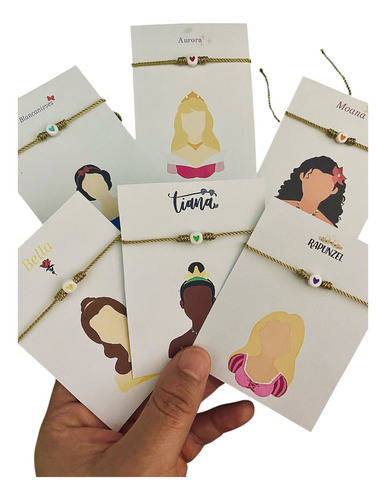 30 Pulseras Princesas De Disney Por Mayoreo Ajustables