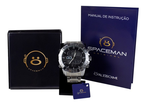Relógio Masculino Spaceman Analógico + Caixa Premium Rospd22