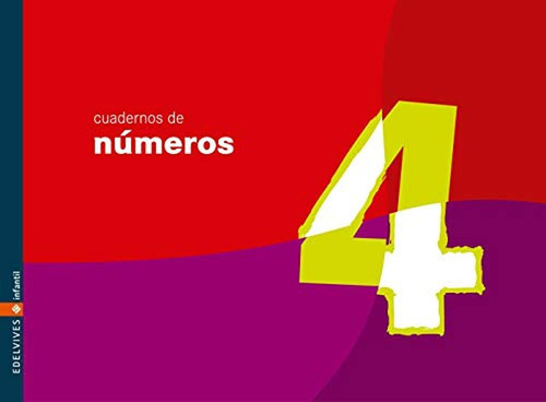 Cuaderno 4 De Nãâºmeros (infantil), De Equipo Edelvives. Editorial Edelvives, Tapa Blanda En Español