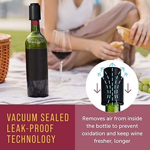 Tapn De Vino Al Vaco - Preservador De Vino Con Bomba De Vaco