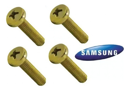 Jogo Com 4 Parafusos M8 45mm Para Suporte Tv Samsung