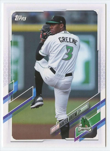 Topps Pro Debut Pd-69 Hunter Greene Dayton Dragons Rc T 2021