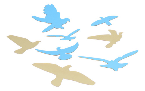 Adhesivo De Pared Con Forma De Pájaro Con Forma De Espejo, P