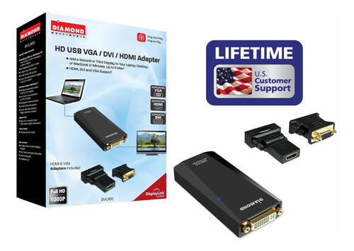 Diamond Multimedia Usb 2.0 A Vga/dvi/hdmi Video Graphics Ada