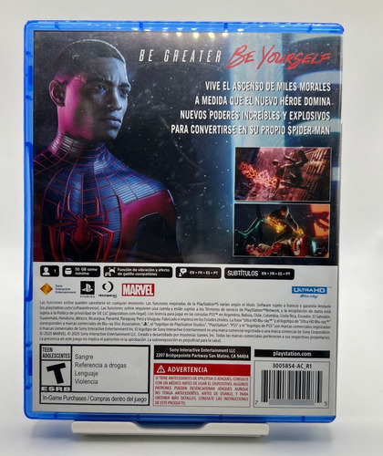 Marvel's Spider-man: Miles Morales Standard Sony Ps5 Físico (Usado)