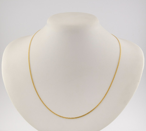 Corrente Feminina Grumet Dupla 1.9 45 Cm Ouro 18k 750 Maciça