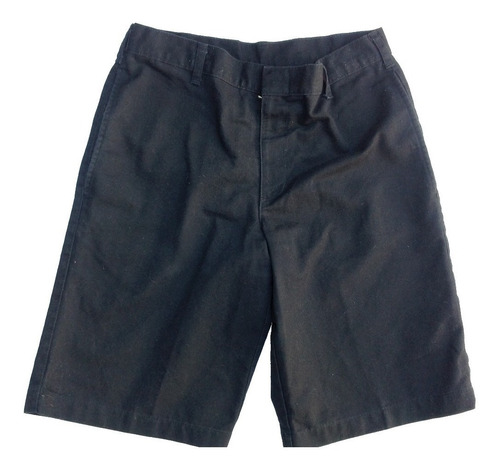 Short Bermuda Para Hombre Algodón Negra Niño Adolescente 29